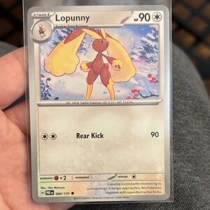 Pokémon Card with Blue and Yellow Design